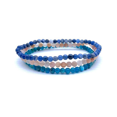 WEIGHT LOSS MOTIVATORS -Apatite,Sunstone & Sodalite- 3/pc *MIGHTY MINIS* Healing Energy Stone Bracelets
